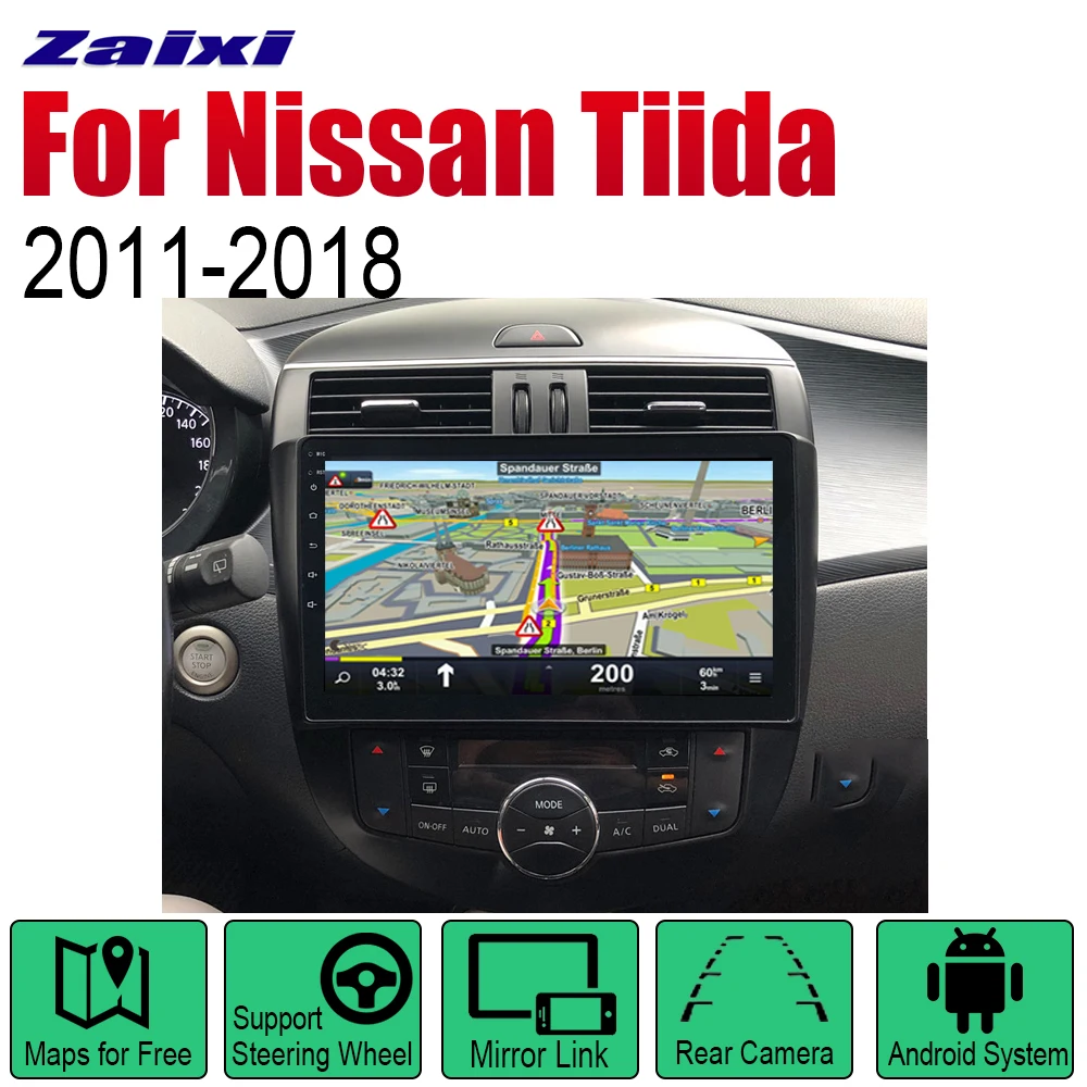Sale ZaiXi Auto Player GPS Navigation For Nissan Tiida 2011~2018 Car Android Multimedia System Screen Radio Stereo 0 Sale ZaiXi Auto Player GPS Navigation For Nissan Tiida 2011~2018 Car Android Multimedia System Screen Radio Stereo 0
