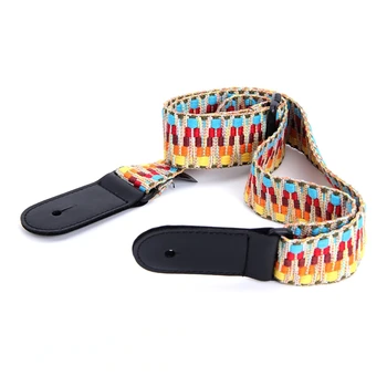 

Vintage Woven Ukulele Shoulder Strap Universal Ethnic Style Woven Adjustable Cotton Belt