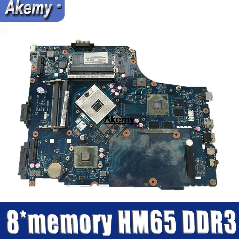 

P7YE0 LA-6911P Laptop Motherboard For acer aspire 7750 7750G MBRMK02001 MB.RMK02.001 8*memory HM65 DDR3 100% tested