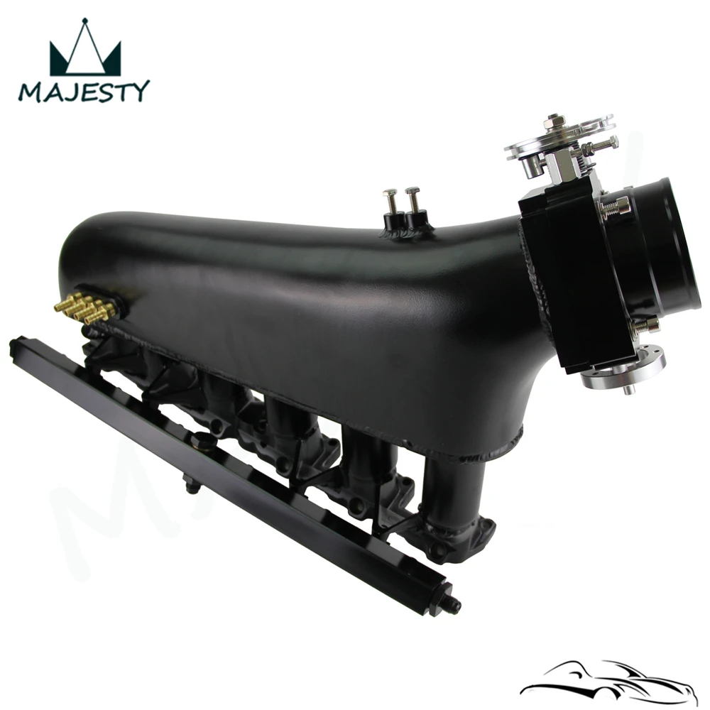Nuovo Collettore Di Aspirazione Plenum + Universale 80 Millimetri Vq35Tps Della Valvola A Farfalla Del Corpo + Fuel Rail Kit Adatto Per Bmw E30 M20 32