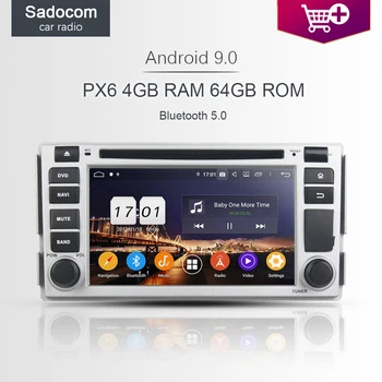 

PX6 DSP 2 din TDA7851 Android 9.0 8 Core 4GB RAM 64GB Car DVD Player GPS Glonass RDS autoradio car radio5.0 For Hyundai SANTA FE
