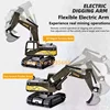 1:24 All-Terrain Driving Remote Control Excavator 680 Degree Work Rotating 30Min Bright LED Lights Simulation Sound RC Trck Toy 3