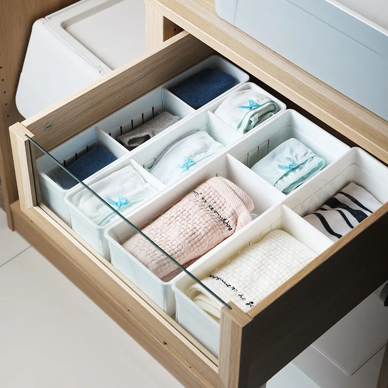  Baffect Organizer Trays for Drawer Storage Kitchen Bathroom Closet Desk Box Drawer Organizer for Cu
