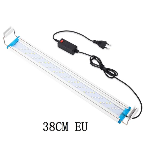Light Bar LED Fish Tank Slim Clip on Lamp Plant Growing Lighting Aquatic Landscape Decor 18-58cm Extensible Accessories