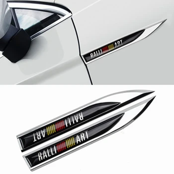 

Car Styling Side Emblem Sticker for Mitsubishi RALLIART ASX Lancer Colt Pajero Outlander Eclipse Galant Auto Decor Body Decals