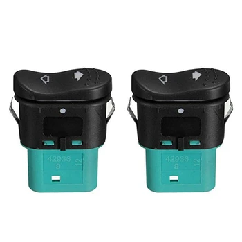 

2Pcs Car Electric Window Toggle Switch Front Left & Right for Ford Transit MK7 2006-2013 1383293 6 Pins
