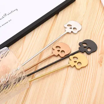 

8.7 inch Stirrer Special Halloween Skull Cocktail Drinks Swizzle Sticks set of 2