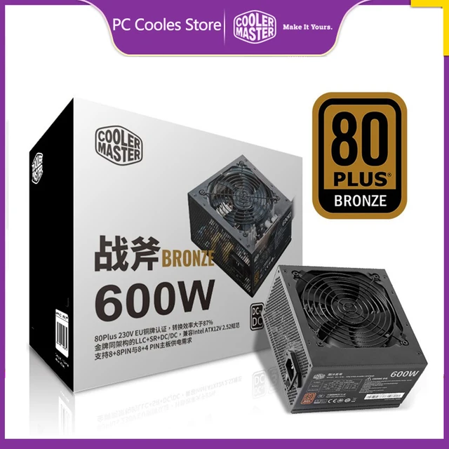 Cooler Master 500W chassis power supply 80Plus bronze medal DC gold medal architecture with silent fan 12V 400/550/600/550 watts