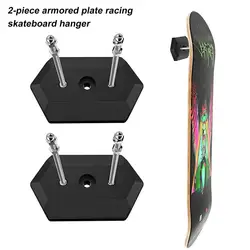 1 Set Skateboard Storage Rack Wall Mounted Good Load Capacity Acrylic Skateboard Deck Display Storage Shelf for Home