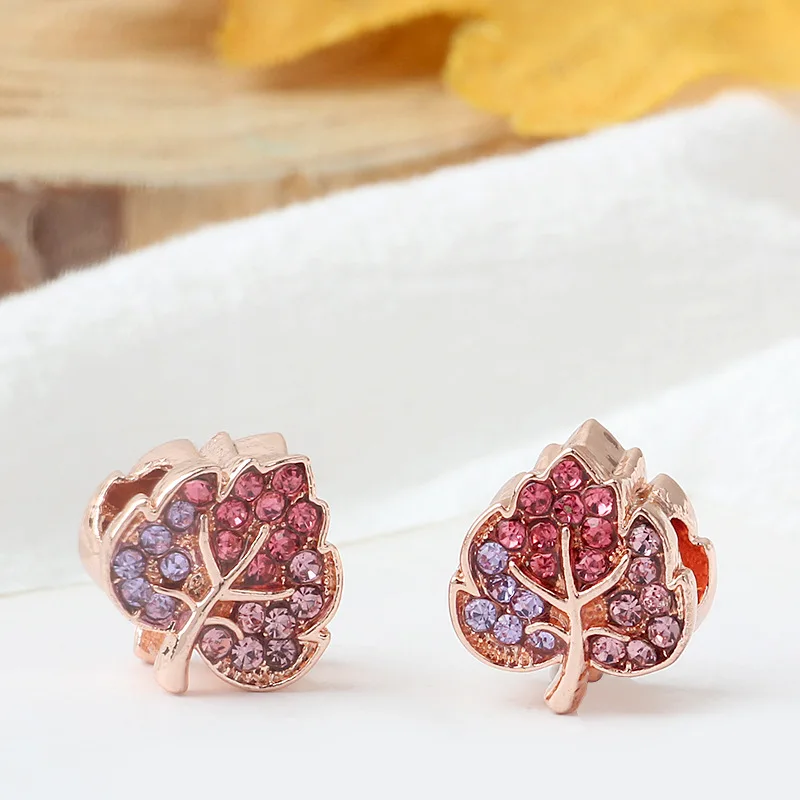 Подарок на Хэллоуин Череп русалка камбала мама лист корона diy бисера Подходит Pandora талисманы браслет S055