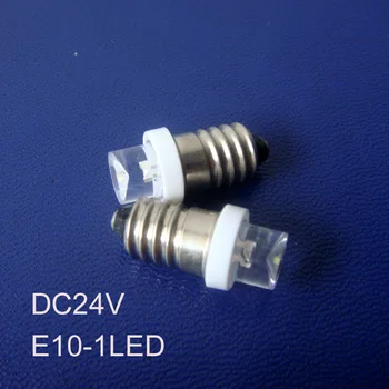 

High quality,24V E10,E10 24V light,E10 Led Indicator Lamp 24v,E10 Bulb 24v,e10 Caution Light,E10 Led 24v,free shipping 10pcs/lot