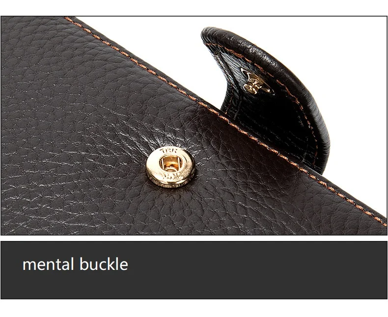MVA Men Wallet Vintage Credit Card Bag Multislots Money Bag Genuine Leather Purse Male Long Wallets Leather Cash Pack