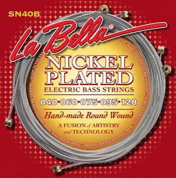 

Sn40-b strings for 5 string bass guitar, Nickel Plated, 40-128, La Bella