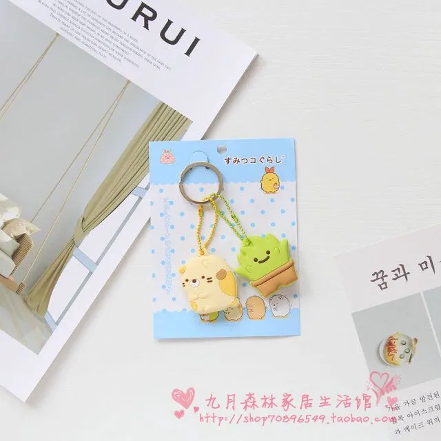 Модель Sumikko gurashi аниме брелок ПВХ кулон украшение Сумочка цепочка кольцо брелок орнамент подарок
