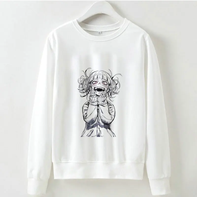 Toga Himiko толстовки Толстовка Осень Зима My Hero Academy аниме с длинными рукавами Kpop Vogue Harajuku Ahegao мультфильм печати женщин - Цвет: 2280