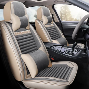 

Full Coverage flax fiber car seat cover auto seats covers for Kia k900quoris sportage mohave borrego sorento kx7 venga