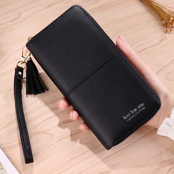 

New Long Wallet Clutch Bag Fashionable Lady Zipper Clutch Bag Leisure Coin Purse Phone Storage Wallet