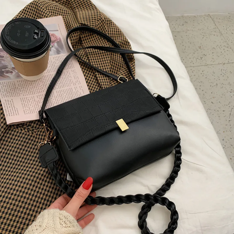 

New Fashion Women PU Leather Solid Shoulder Bag Brand Luxury Designer Ladies Casual Travel Shopping Crossbody Bags Messenger Bag