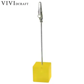 

Creative Colored Cube Stand Desk Card Note Picture Supplies Clip Table Photo Memo Party FES0085 Hol Gift Wedding Decoration D7D3