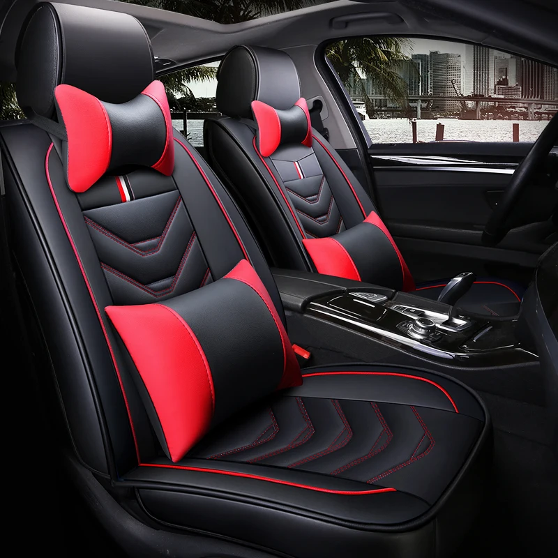 Спортивный кожаный чехол на сиденье автомобиля для chevrolet niva cruze aveo sail captiva lacetti lanos