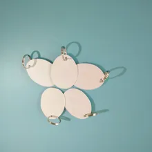 Yanzeo J90 Jewelry Valuables RFID Passive 915MHZ Electronic Label Shaped Tag with Hole Passive Remote PVC Keychain in Type Label