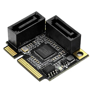 

Mini PCI-E PCI Express to 2 Ports SATA 3.0 Converter SSD HDD SATA3 Controller Expansion Card SATA Multiplier