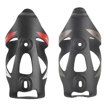 

2x Full Carbon Fiber Bicycle Bottle Holder 3K Road Bike Water Bottle Cages Mtb Water Cup Cage Gray + Red & Gray
