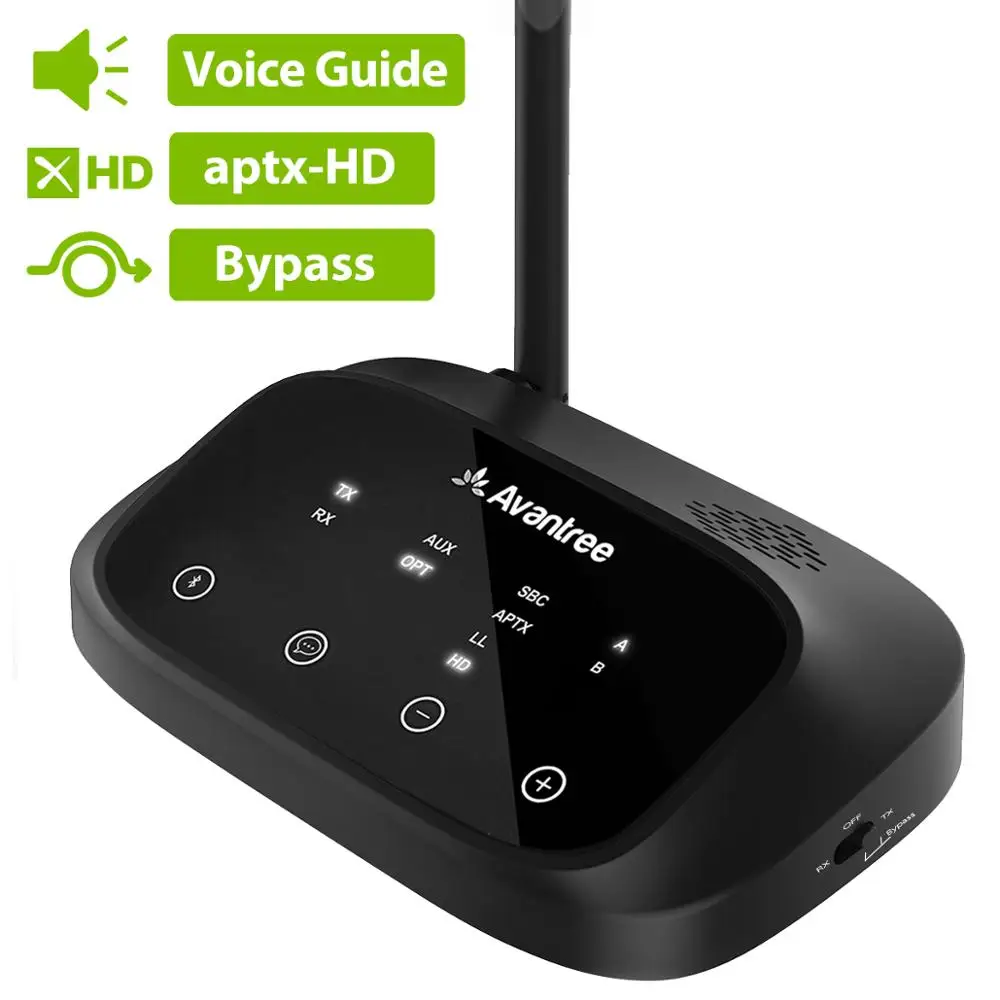 Best Deal New Avantree Oasis Plus Certified aptX HD Bluetooth 5.0 Transmitter Receiver for TV Low Latency Wireless Audio Adapter