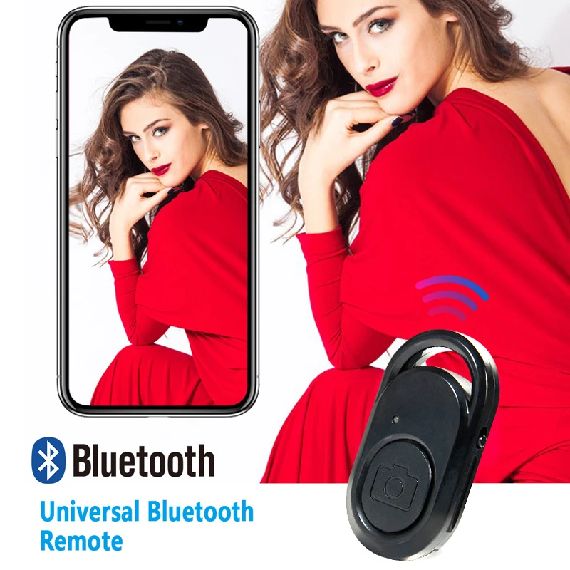 Пульт дистанционного спуска затвора DIY Bluetooth Мобильный затвор пульт дистанционного управления креативный переносной вспышка светодиодный беспроводной красоты ABS черный Открытый