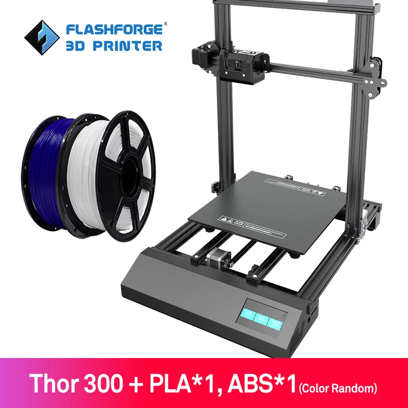 Новое поступление! Flashforge Thor300 3d Принтер Комплект Большой размер высокое качество дешевые 3d принтер s - Цвет: Thor 300 add 2 PLA