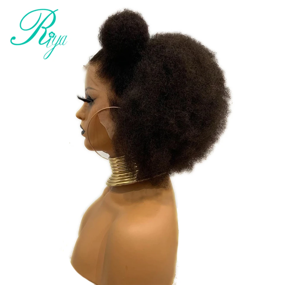 13X4 Pixie Invisible 150% Short Cut Bob Blunt Afro kinky Curly 13X6 Lace Front Human Hair Wigs With Baby Hair Preplucked Remy