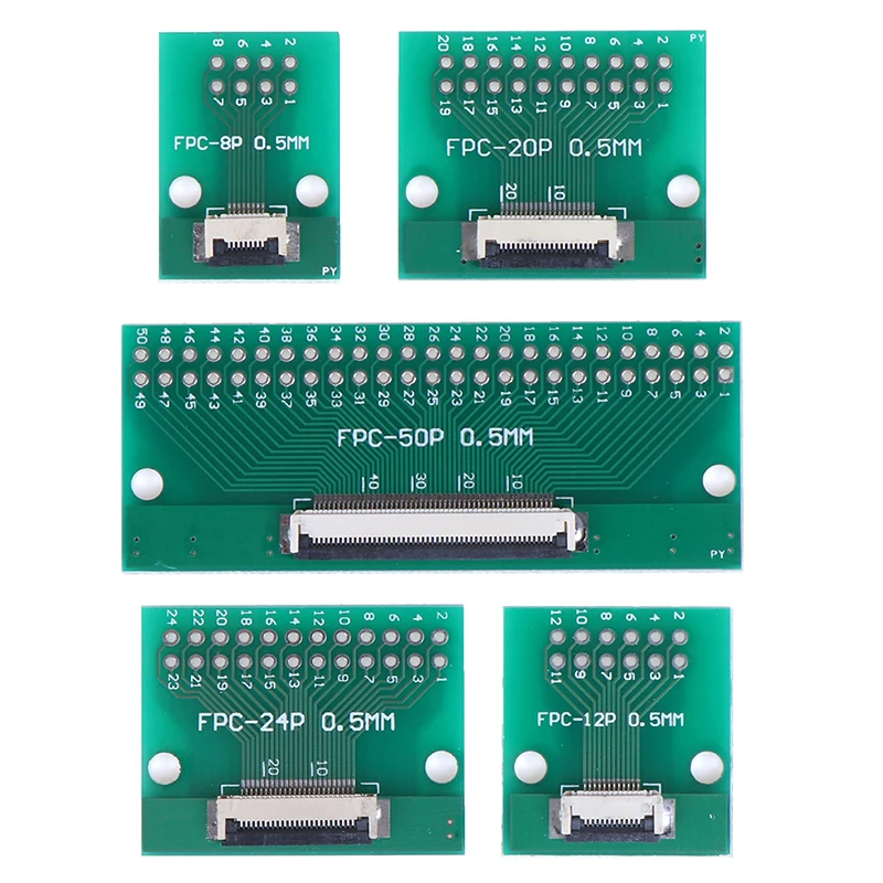 8 P/12 P/20 P/24 P/50Pin 0 5 мм FFC FPC для DIP 2 54 PCB конвертер плата адаптер розетка пластина