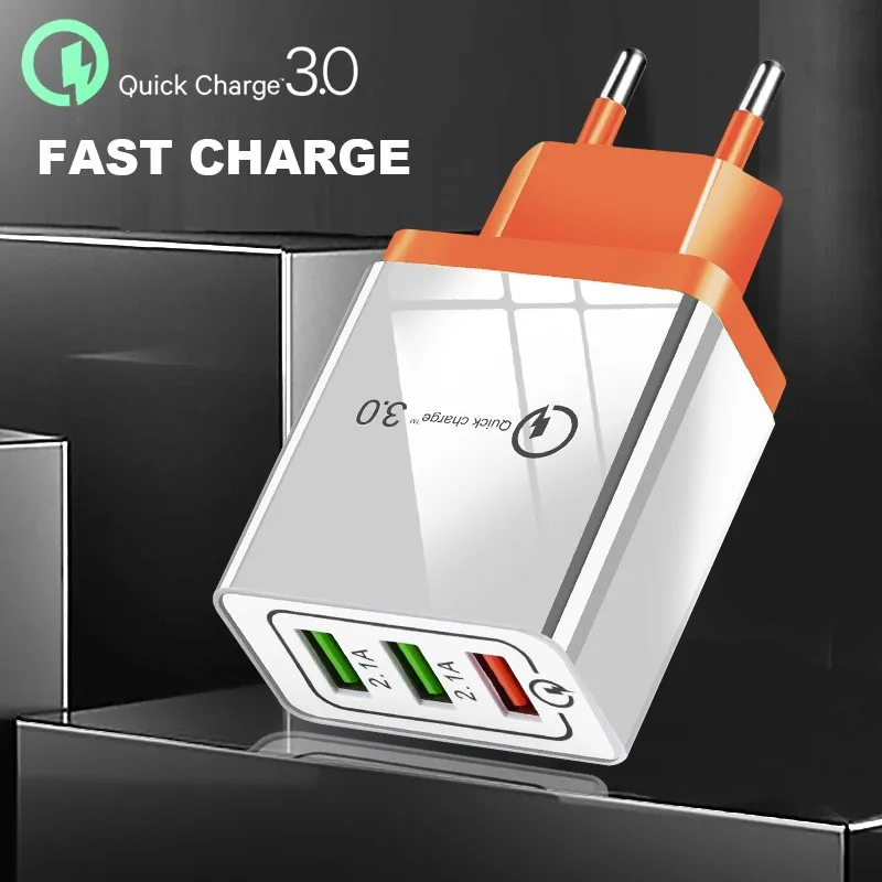 

QC 3.0 Quick Charge 3.0 4.0 USB Charger Wall Charging Fast Charger Travel for Iphone X XR XS MAX 6 6s 7 8 Plus