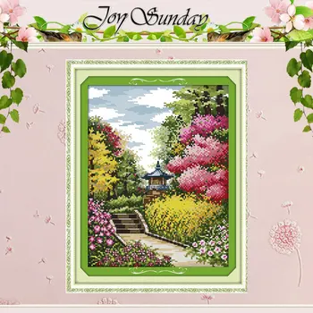 

Thick Spring Patterns Counted Cross Stitch 11CT 14CT Cross Stitch Sets Wholesale Scenery Cross-stitch Kits Embroidery Needlework