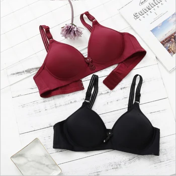 

Girl Women Sexy Solid Color Seamless Adjustable Without Steel Ring 3/4 Cup Bra Nursing Bottoming Comfort Sexy Underwear