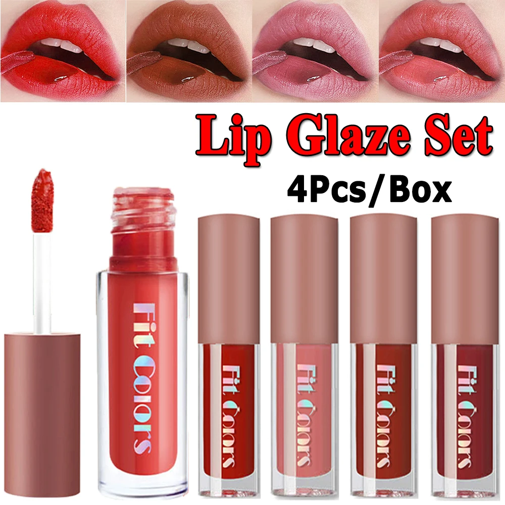 

4Pcs/Set Waterproof Lipstick Sexy Vampire Lip Stick Matte Velvet Lipsticks Lips Makeup Cosmetics Labiales Matte For Dropshipping
