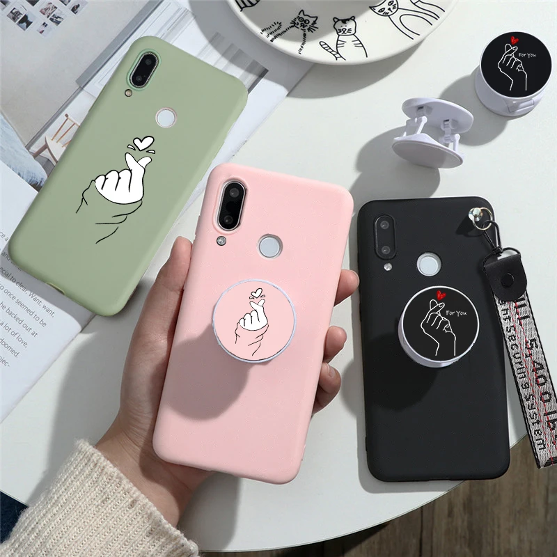 Чехол с сердечками для Huawei P10 P20 P40 P30 Pro Lite P8 2017 Mate 30 20 10 чехол-подставка кольцом