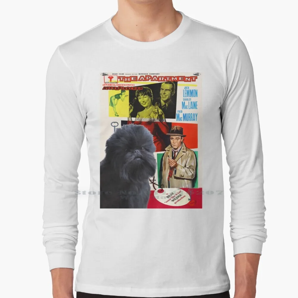 

Affenpinscher Art - The квартира, кинопостер, футболка, 100% чистый хлопок, Affenpinscher, фильм Affenpinscher Art
