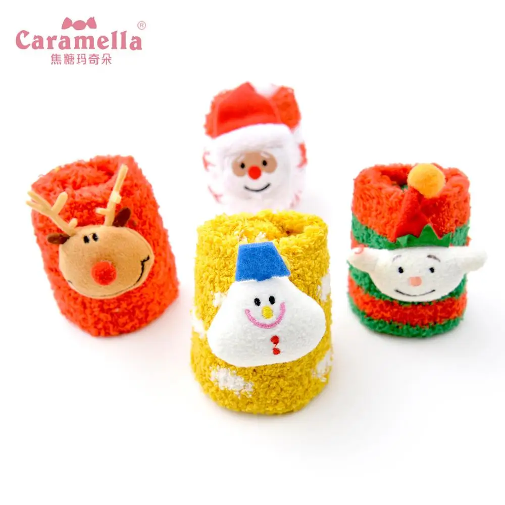 Caramella красочные носки, подарок на Рождество для женщин счастливые теплые милые носки забавные мультяшные носки женские кавайные домашние носки