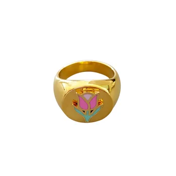 

Tulip Ring Women's European and American Fashion Flower Ring