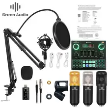 Bm800 microfone condensador bluetooth mixer áudio placa de som transmissão ao vivo gravação k canção jogo computador pc telefone móvel