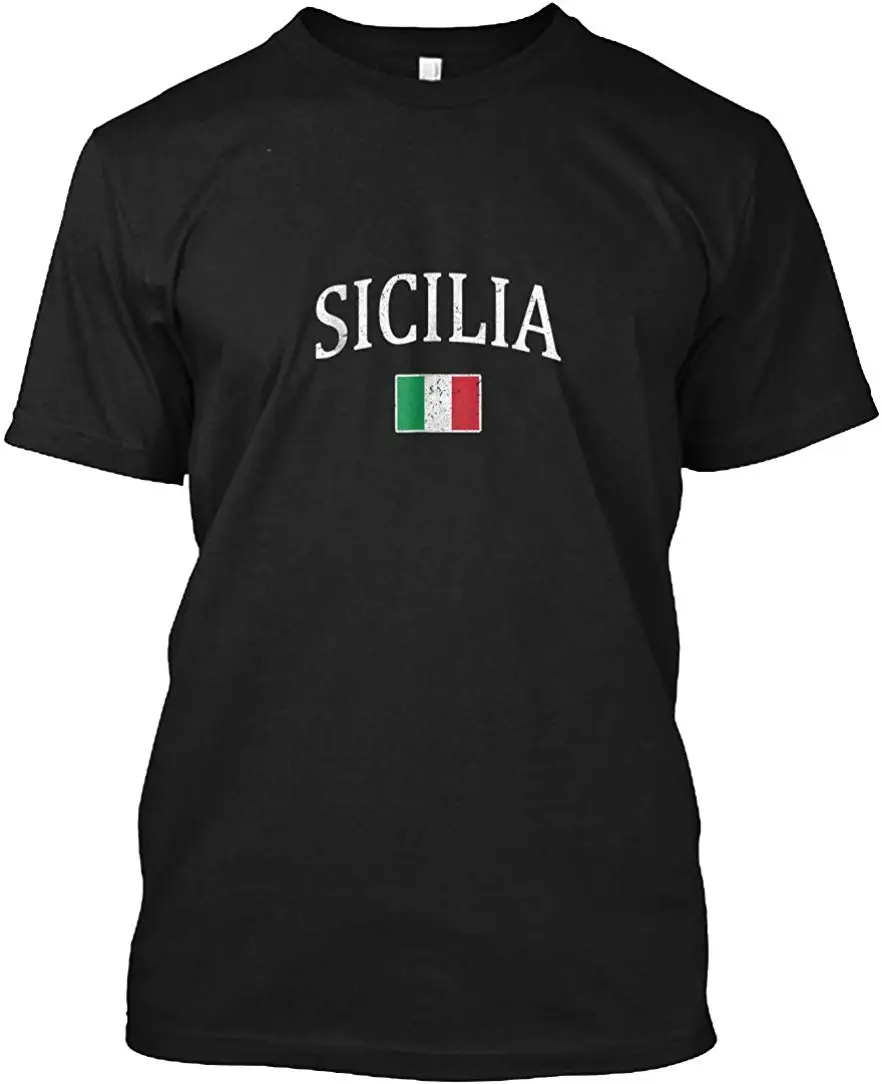 Sicilia Футболка Hanes Tagless Tee Унисекс Мужская женская футболка| |