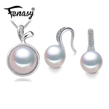 Fenasy жемчужные украшения ювелирные изделия натуральный жемчужный кулон милые фрукты 925 стерлингового серебра ювелирные изделия Модные цепи ожерелье женские серебряные цвета