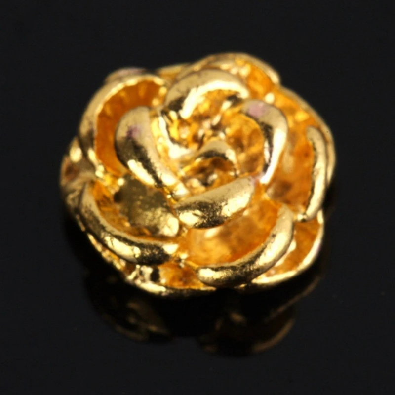 20 Pieces Silver 3D Alloy Nail Art Slices Glitters DIY Decorations 10pcs Golden Rose Shape& 10pcs White Bow Tie Heart
