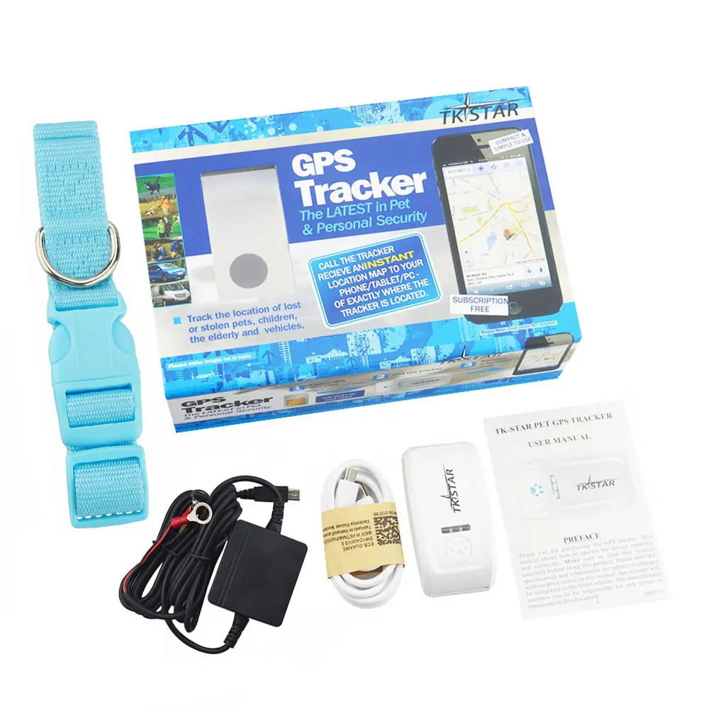 Смарт TK909 Pet gps трекер gps GSM отслеживание Авто отслеживание слепой области отслеживание истории-Отслеживание отслеживания в реальном времени отслеживание локатор - Цвет: box(blue)charger