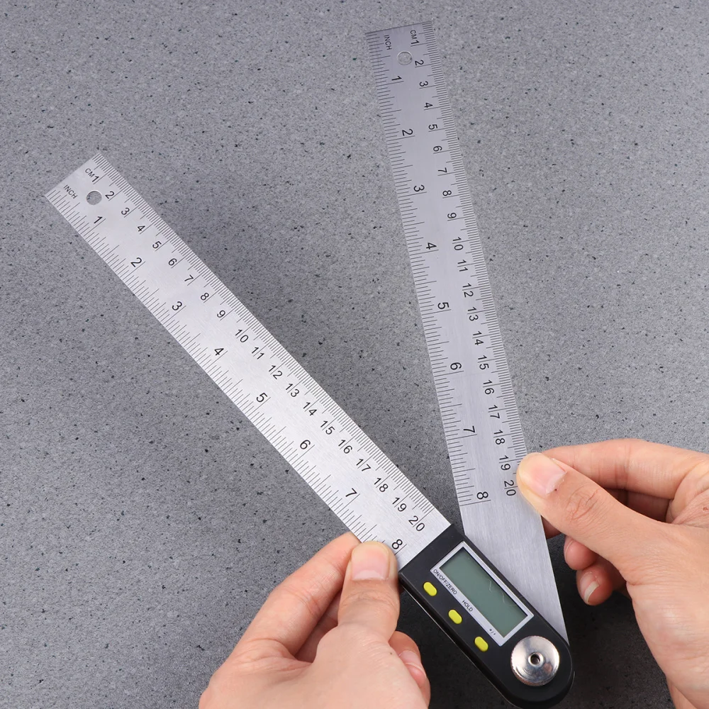 With Batteries Digital Angle Ruler Straight Goniometer Finder New Durable 