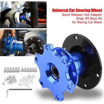 

Universal Car Steering Wheel Quick Release HUB Racing Adapter Snap Off Kit 1pcs Steering Quick Release Hub And Fixing bits