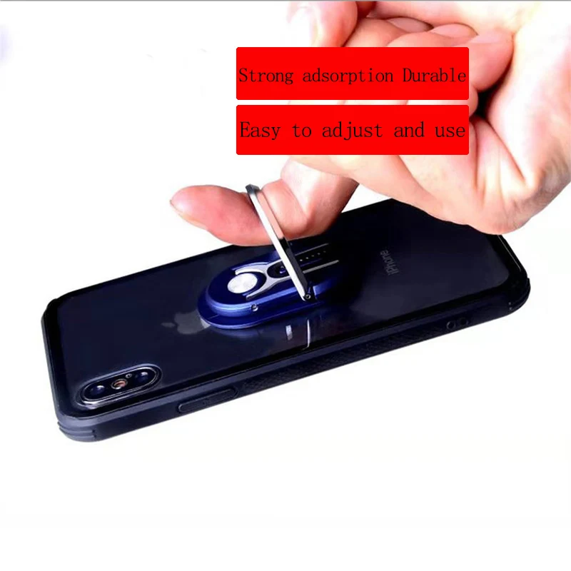 Складной держатель телефонного звонка на палец автомобильный вентиляционный вентилятор 2 в 1 Подставка для телефона лобовое стекло для всех смартфонов