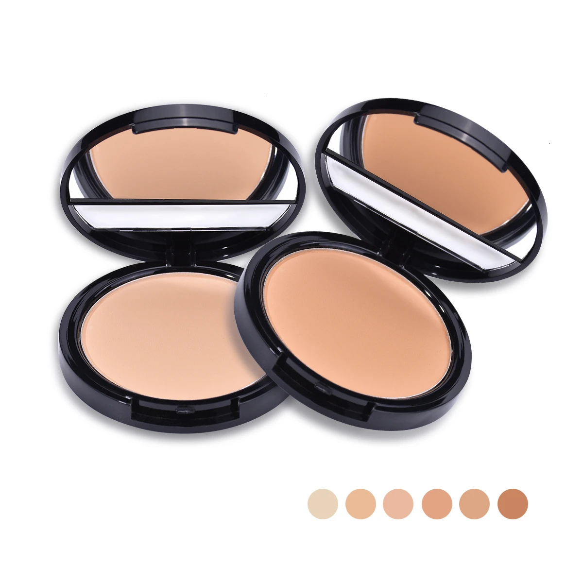 SHOPANTS Matte Makeup Pressed Powder Compact Loose Powder Oil Control Pores Invisible Translucent Natural Long Lasting Powder