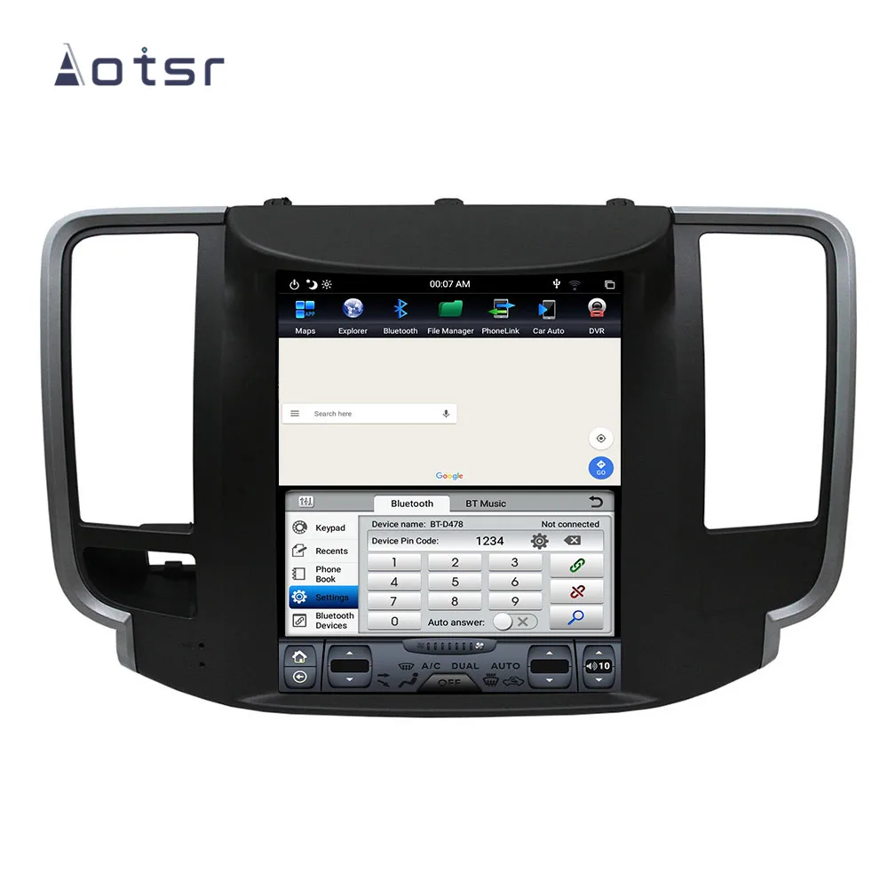 Cheap Auto Android 7.1 Tesla Car Vertical screen IPS no DVD Player gps tracker For NISSAN Teana 2008-2011 multimedia car dvr with gps 5